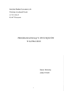 Program losujący zwycięzc&oacute;w w konkursie