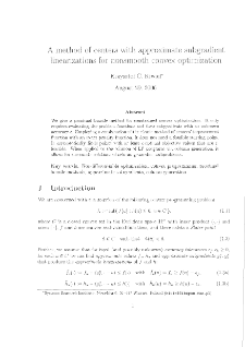 A Method of Centers with Approximate Subgradient Linearizations for Nonsmooth Convex Optimization