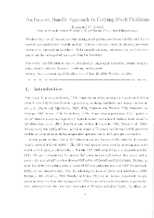 An Inexact Bundle Approach to Cutting-Stock Problems