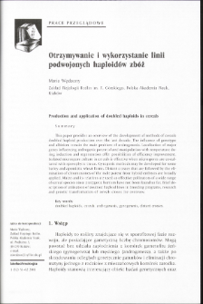 Production and application of doubled haploids in cereals