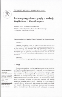Entomopatogeniczne grzyby z rodzaju Zoophthora i Paectlomyces