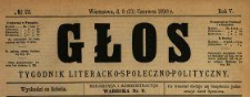 Głos : tygodnik literacko-społeczno-polityczny 1890 N.25