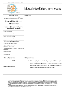 Niewachlów (Kielce), watermill