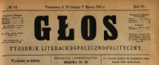 Głos : tygodnik literacko-społeczno-polityczny 1891 N.10