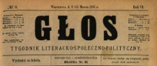Głos : tygodnik literacko-społeczno-polityczny 1891 N.11