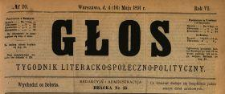 Głos : tygodnik literacko-społeczno-polityczny 1891 N.20