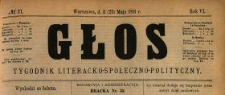 Głos : tygodnik literacko-społeczno-polityczny 1891 N.21