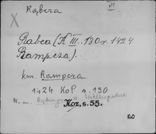 Kartoteka Słownika staropolskich nazw osobowych; Rą - Rb - Rdz-