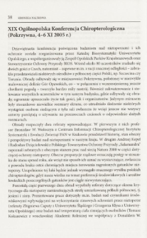 XIX Ogólnopolska Konferencja Chiropterologiczna (Pokrzywna, 4-6 XI 2005 r.)