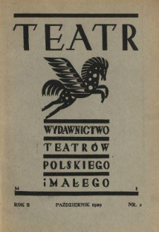 Teatr : wydawnictwo Teatru Polskiego 1929/1930 N.1