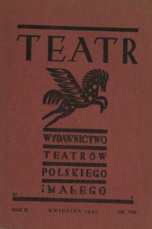 Teatr : wydawnictwo Teatru Polskiego 1929/1930 N.8