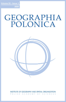 Geographia Polonica Vol. 93 No. 3 (2020), Contents