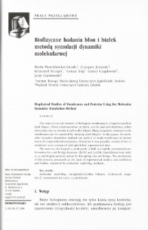 Biophysical Studies of Membranes and Proteins Using the Molecular Dynamics Simulation Method