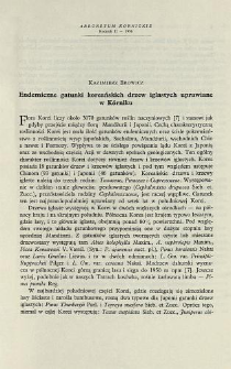 Endemic Korean coniferous trees and shrubs in K&oacute;rnik