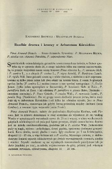 Rare trees and shrubs at the K&oacute;rnik Arboretum