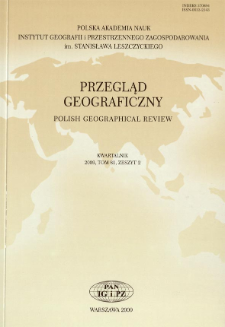 Przegląd Geograficzny T. 81 z. 2 (2009), Spis treści