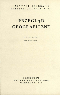 Przegląd Geograficzny T. 43 z. 4 (1971)