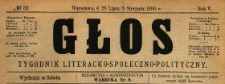 Głos : tygodnik literacko-społeczno-polityczny 1890 N.32