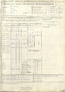 Miesięczny wykaz spostrzeżeń meteorologicznych. Maj 1969