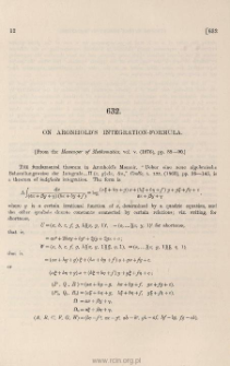 Synopsis of the theory of equations