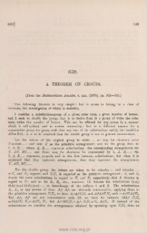 A theorem on groups