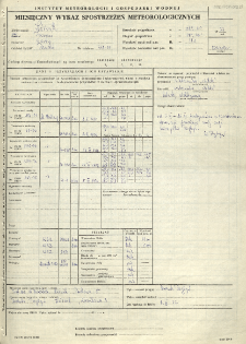 Miesięczny wykaz spostrzeżeń meteorologicznych. Czerwiec 1977