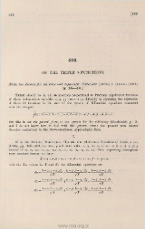 On the triple &thetasym;-functions