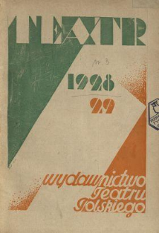 Teatr : wydawnictwo Teatru Polskiego 1928/1929 N.3