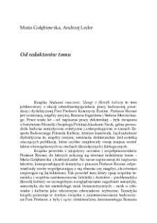 Od redaktorów tomu