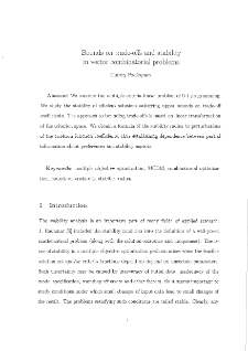 Bounds on trade-offs and stability in vector combinatorial problems