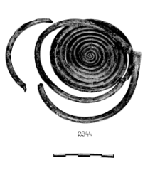 disc shaped fibula 4 fragments (Wrzosowo) - chemical analysis