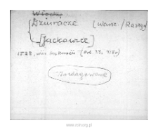 Dziuracze. Files of Warsaw district in the Middle Ages. Files of Historico-Geographical Dictionary of Masovia in the Middle Ages