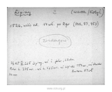 Stare Lipiny. Files of Warsaw district in the Middle Ages. Files of Historico-Geographical Dictionary of Masovia in the Middle Ages