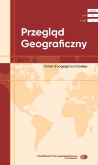 Przegląd Geograficzny T. 92 z. 3 (2020), Spis treści