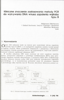 Clinical importance of PCR method for detection of hepatitis B virus DNA
