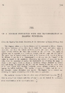 On a diagram connected with the transformation of elliptic functions