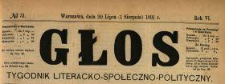 Głos : tygodnik literacko-społeczno-polityczny 1891 N.31