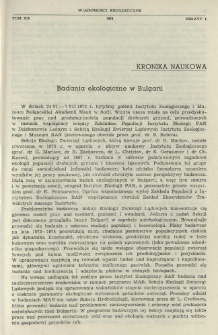 Badania ekologiczne w Bułgarii