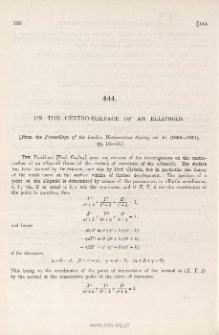 On the centro-surface of an Ellipsoid