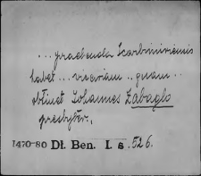 Kartoteka Słownika staropolskich nazw osobowych; Zab - Zac