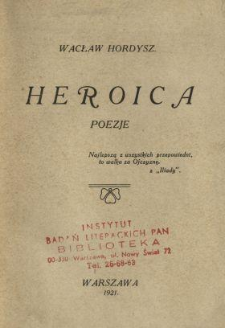 Heroica : poezje