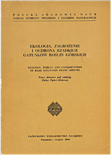 Threat of rare mountain plant species and their conservation