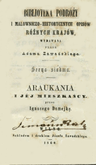 Araukania i jej mieszkańcy