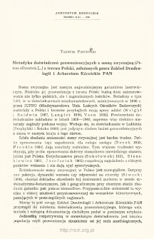 A provenance experiment on Scots pine (Pinus silvestris L.) from Poland established by the Institute of Dendrology and K&oacute;rnik Arboretum
