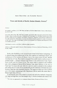 Trees and shrubs of Korfu (Ionian Islands, Greece)