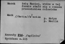 Przezwiska i przydomki ludowe XIX i XX w.; M