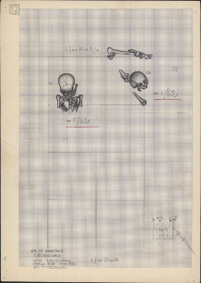 KZG, V 25 B, plan archeologiczny wykopu, cmentarz (groby 5/62 i 6/62)