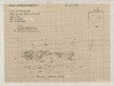 KZG, VI 302 D, plan archeologiczny wykopu, grób 1/91
