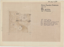 KZG, VI 302 A, plan archeologiczny wykopu, grób 6/91