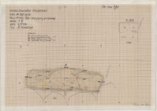 KZG, VI 302 D, plan archeologiczny wykopu, grób 1/91